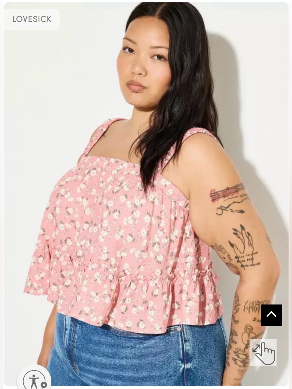 LoveSick Tiered Smocked-Strap Tank